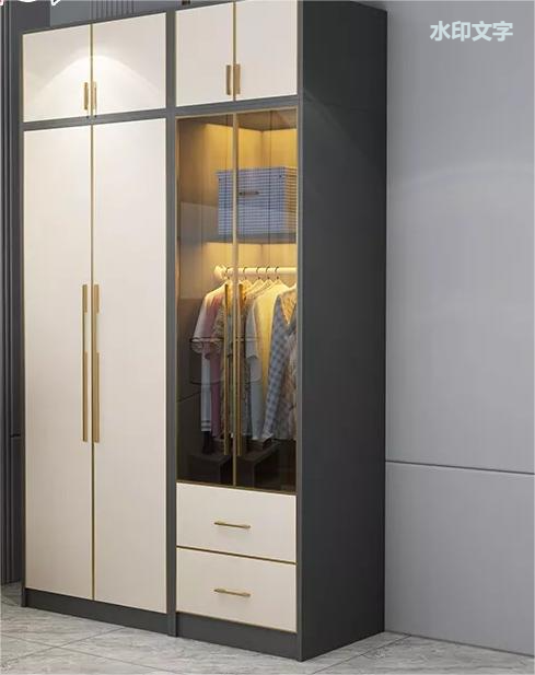现代卧室家具法式衣柜内置衣柜便携式衣柜