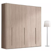 卧室大储物现代设计 4 门木质衣柜