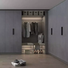 便宜的衣橱现代设计简单的衣橱壁橱滑动衣柜